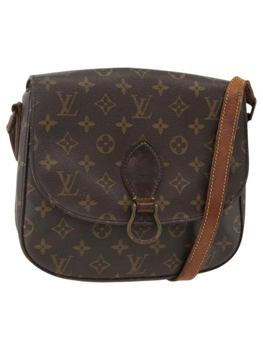 Authentic LOUIS VUITTON Monogram Saint Cloud GM Shoulder Bag M51242 LV